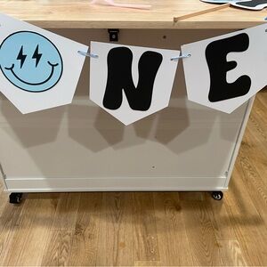 Blue and Black ONE Banner